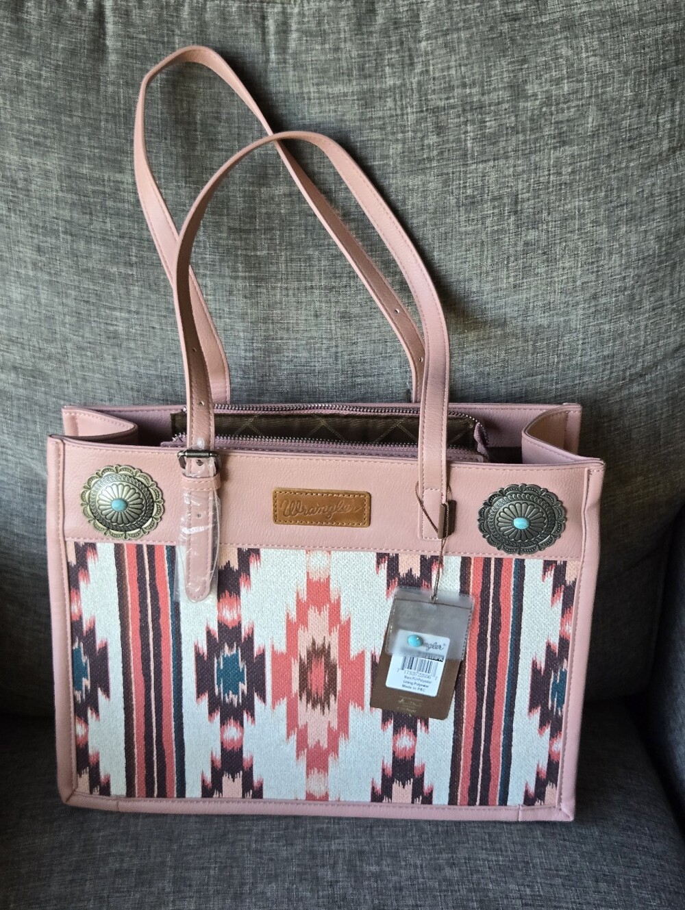 Wrangler Purse Western Tote Bag Pink